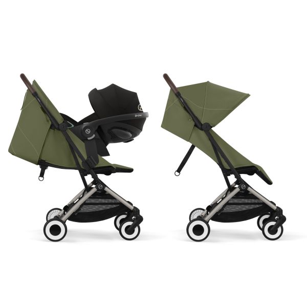 Poussette duo Orfeo 2 Moss Green + Cloud T i-Size