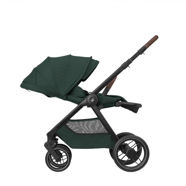 Poussette duo Oxford + siège auto Cabriofix i-Size Twillic Green