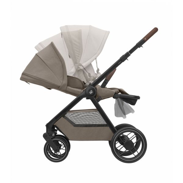 Poussette duo Oxford + Siège auto Pebble 360 pro² Twillic Truffle + Base FamilyFix 360 Pro