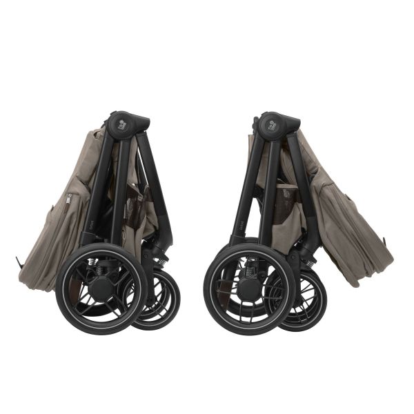 Poussette duo Oxford + Siège auto Pebble 360 pro² Twillic Truffle + Base FamilyFix 360 Pro