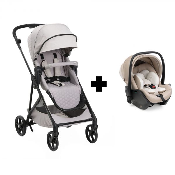 Poussette duo Seety + siège auto First Seat Recline Florence Beige