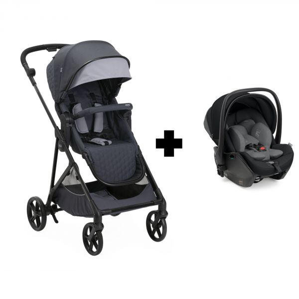 Poussette duo Seety + siège auto First Seat Recline Boston Grey