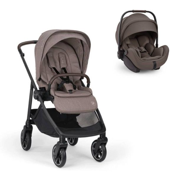 Poussette duo Swiv Umber + siège auto Arra Flex Chestnut - Collection BMW