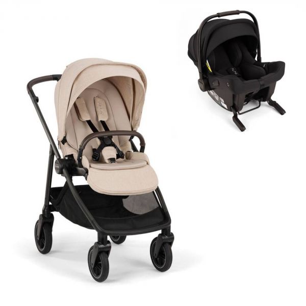 Poussette duo Swiv Biscotti + siège auto Pipa Urbn Caviar