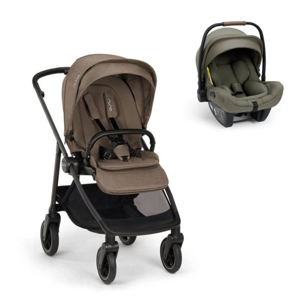 Poussette duo Swiv Pistachio + siège auto Pipa Next Pine