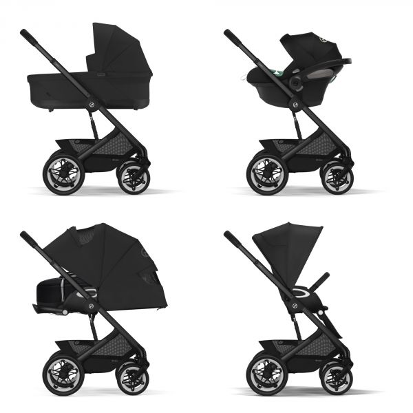 Poussette duo Talos S Lux 2 Moon Black + Siège auto Cloud T i-Size