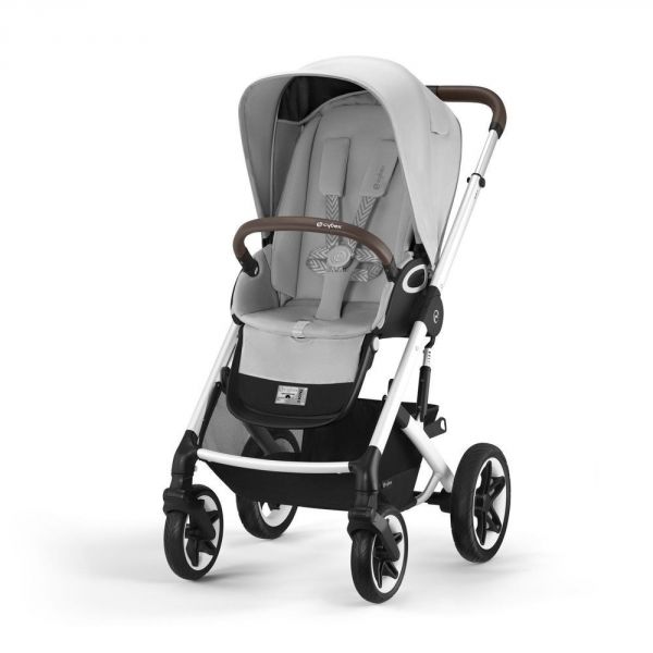 Poussette duo Talos S Lux - châssis Silver - Lava Grey + Siège auto Aton B2 i-Size