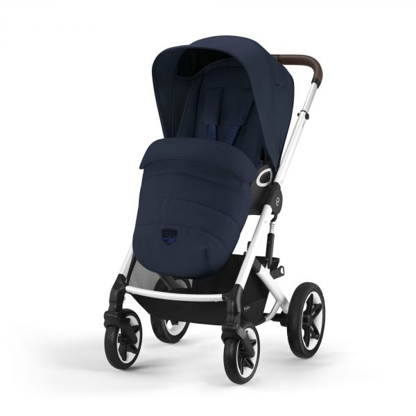 Poussette duo Talos S Lux - châssis Silver - Ocean Blue + Siège auto Cloud T i-Size