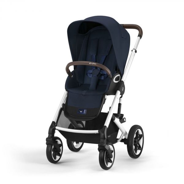 Poussette duo Talos S Lux - châssis Silver - Ocean Blue + Siège auto Cloud T i-Size