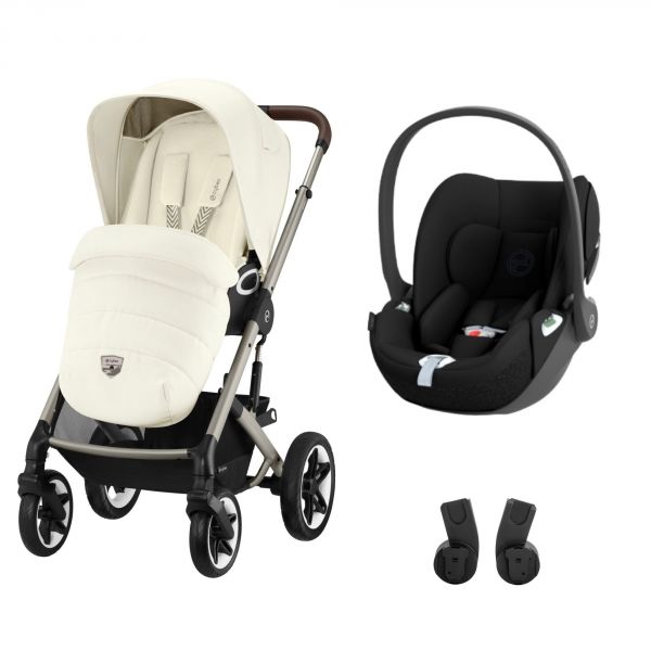 Poussette duo Talos S Lux 2 Seashell Beige + Siège auto Cloud T i-Size