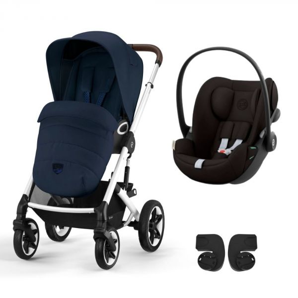 Poussette duo Talos S Lux 2 Ocean Blue + Siège auto Cloud G i-Size