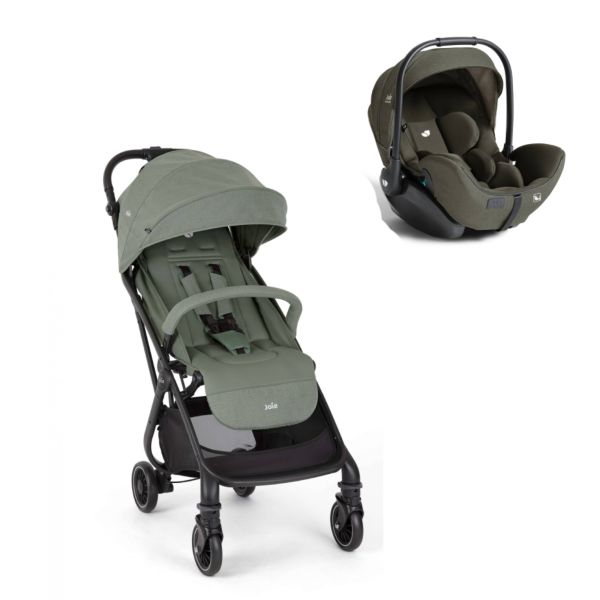 Poussette duo Tourist Laurel + siège auto i-Level Pro Evergreen vert