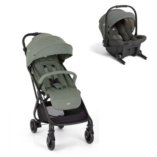 Poussette duo Tourist Laurel + siège auto Sprint Evergreen vert