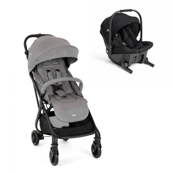 Poussette duo Tourist Pebble + siège auto Sprint Eclipse noir / gris