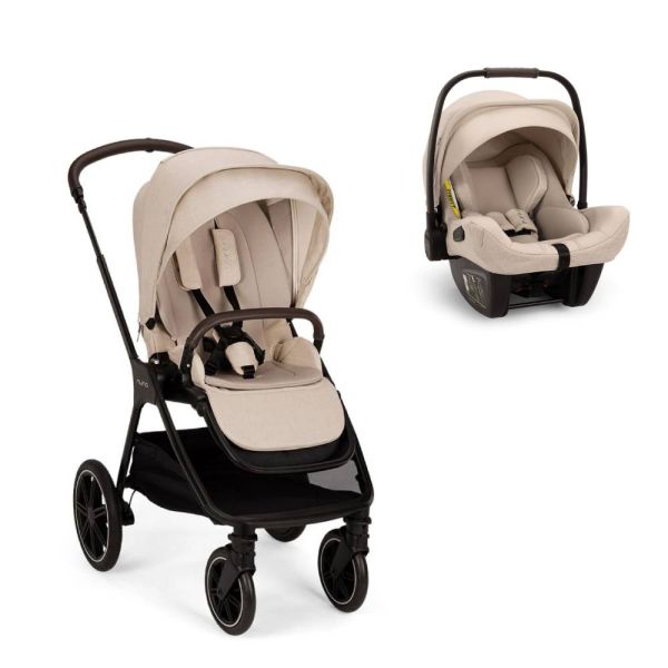 Poussette duo Triv LX + siège auto Pipa Next Biscotti