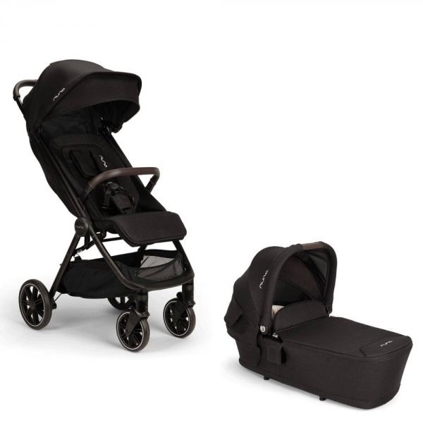 Poussette duo TRVL lx + Nacelle LYTL Caviar