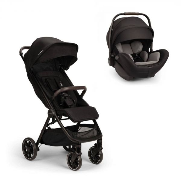 Poussette duo TRVL lx + siège auto Arra Flex Caviar