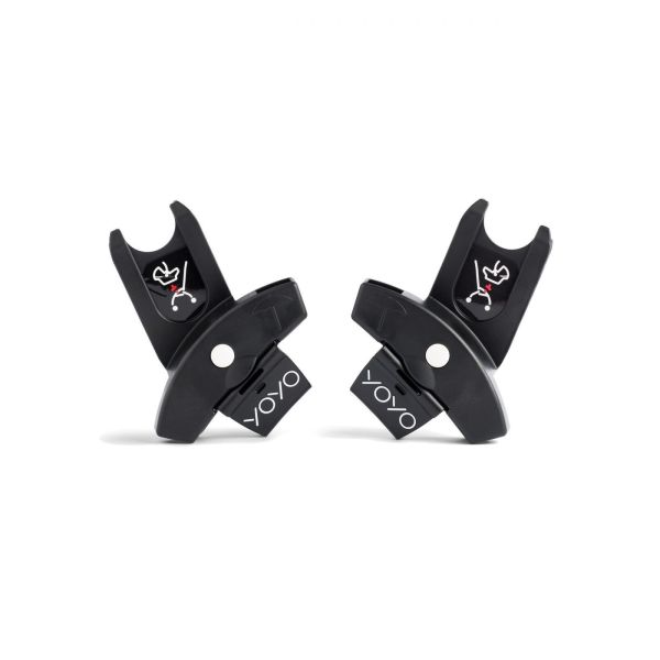 Poussette duo YOYO 3 pack 6+ et siège auto Aton B2 Black - Chassis noir - Capri