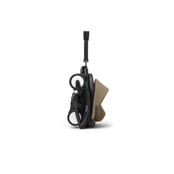 Poussette duo YOYO 3 pack 6+ et siège auto Cloud T plus Beige - Chassis noir - Toffee