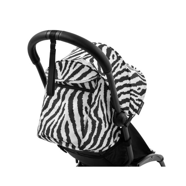 Poussette duo YOYO 3 - Châssis blanc Pack 6+ et siège auto car seat by BeSafe Zebra