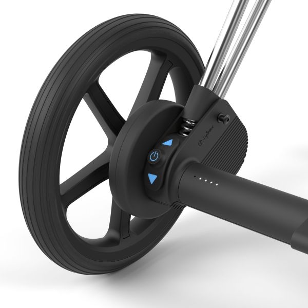 Poussette trio e-Priam 2 Mirage Grey châssis Chrome Black + Cloud G i-Size + Nacelle