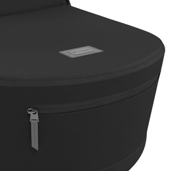 Poussette trio e-Priam 2 Sepia Black châssis Chrome Black + Cloud G i-Size + Nacelle