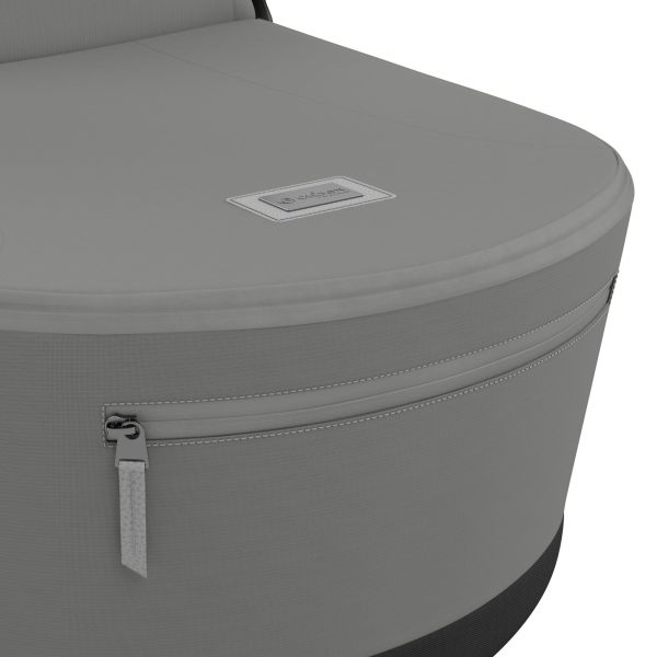 Poussette trio e-Priam 2 Mirage Grey châssis Chrome Brown + Cloud G i-Size + Nacelle