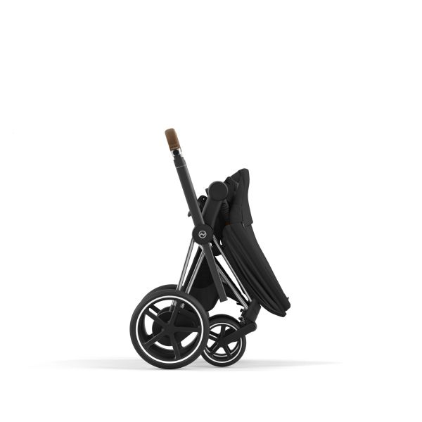 Poussette duo e-Priam 2 Off White châssis Chrome Brown + Cloud G i-Size