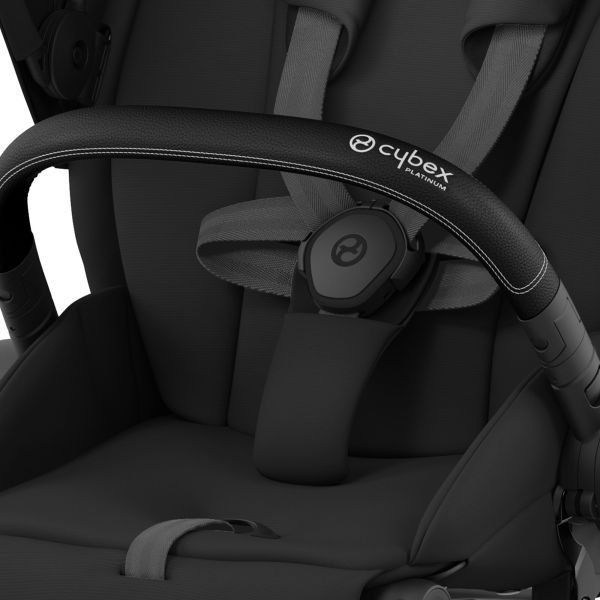 Poussette trio e-Priam 2 Mirage Grey châssis Matt Black + Cloud G i-Size + Nacelle