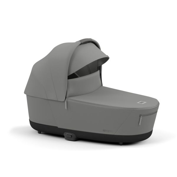 Poussette trio e-Priam 2 Mirage Grey châssis Matt Black + Cloud G i-Size + Nacelle