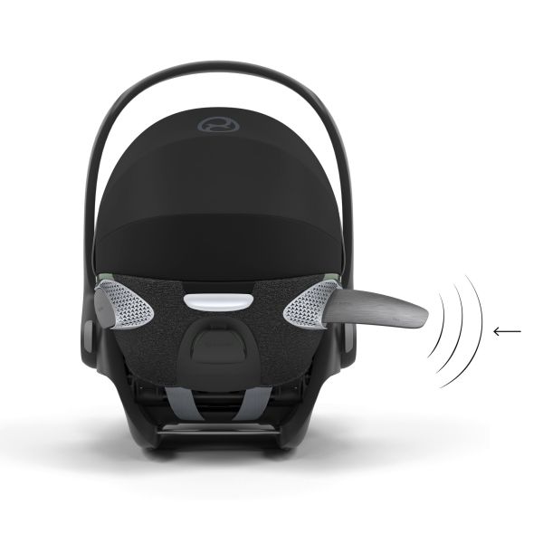 Poussette trio e-Priam 2 Mirage Grey châssis Matt Black + Cloud T i-Size + Nacelle