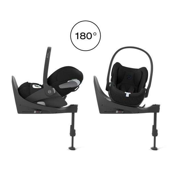 Poussette trio e-Priam 2 Off White châssis Matt Black + Cloud T i-Size + Nacelle