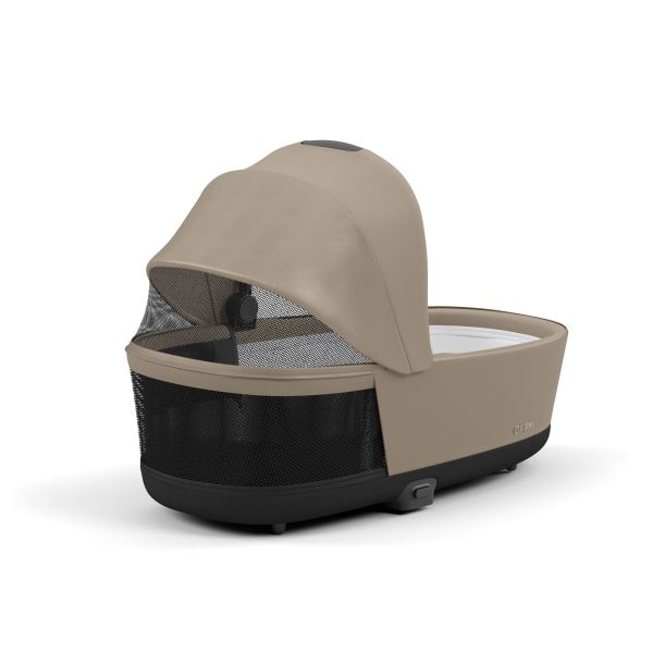 Poussette trio e-Priam 2 Cozy Beige châssis Rose Gold + Cloud G i-Size + Nacelle