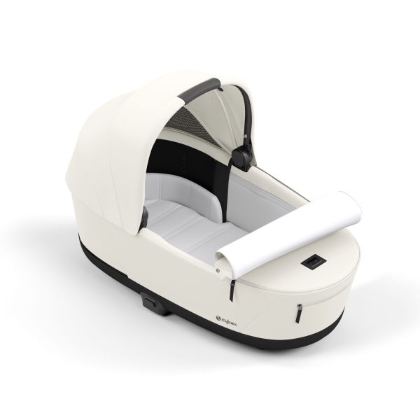 Poussette trio e-Priam 2 Off White châssis Rose Gold + Cloud G i-Size + Nacelle