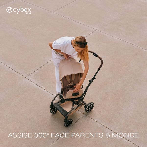 Poussette compacte pivotante Eezy S Twist+ 2 Stormy Blue