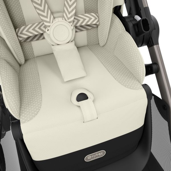 Poussette e-Gazelle S Moss Green châssis taupe
