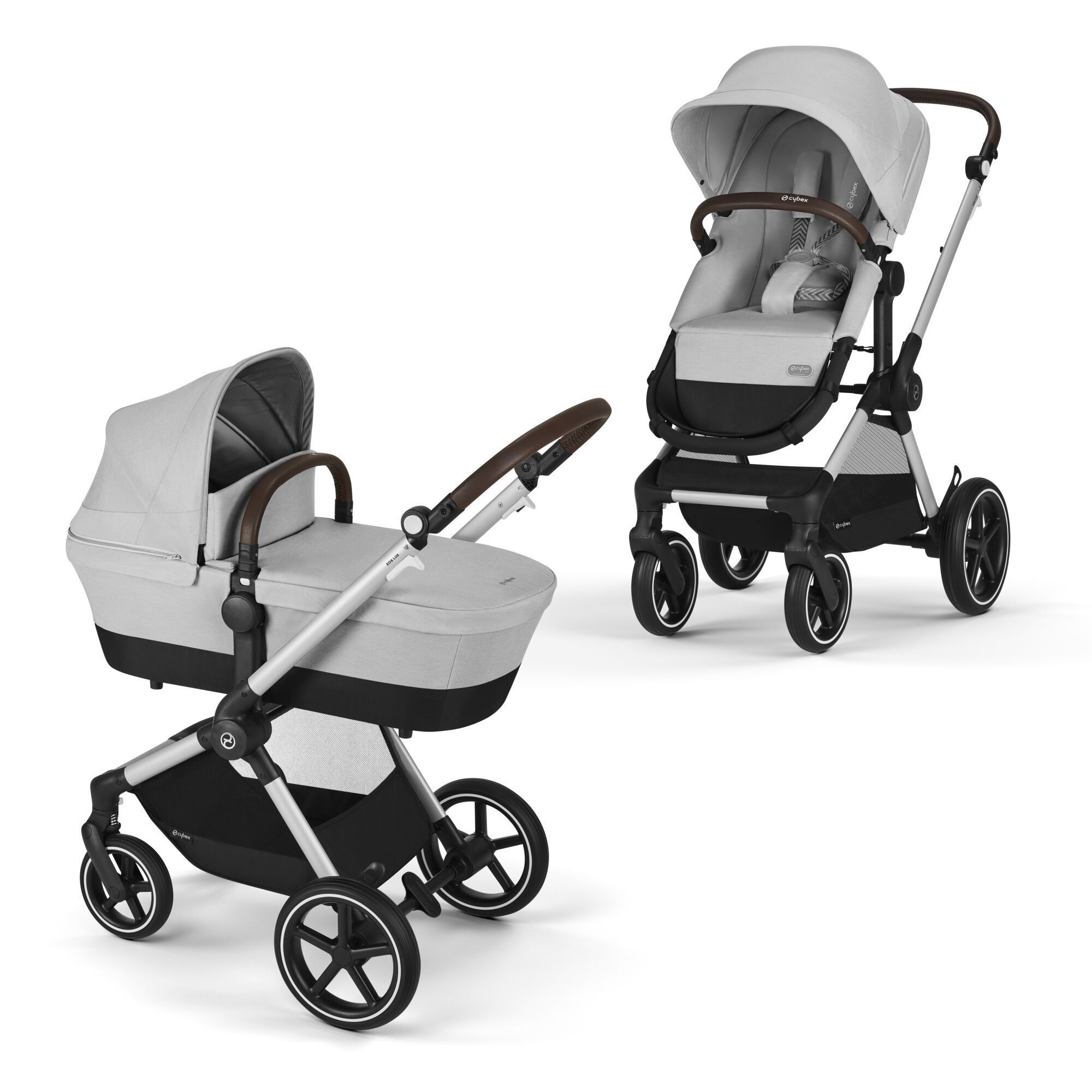 cybex GOLD Poussette trio combinée 3en1 Eos Basic Black Moon Black