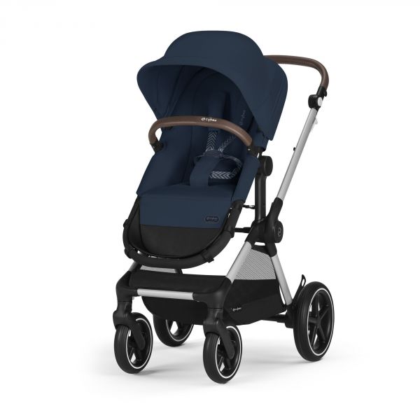 Poussette Eos Lux 2-en-1 Ocean Blue châssis Silver