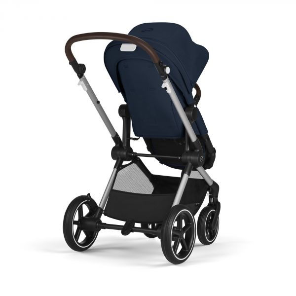Poussette Eos Lux 2-en-1 Ocean Blue châssis Silver