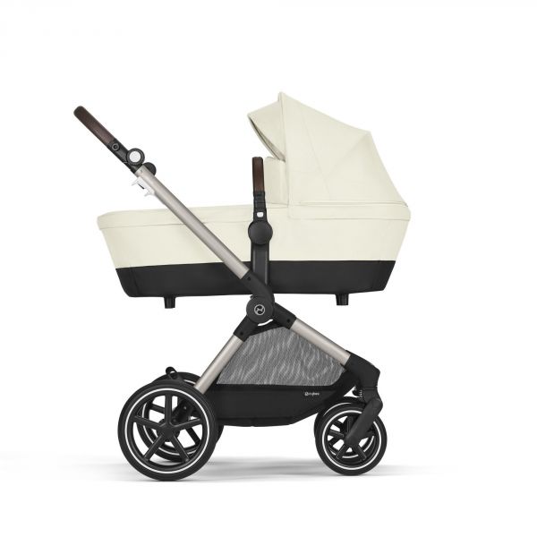 Poussette Eos Lux 2-en-1 Seashell Beige châssis Taupe