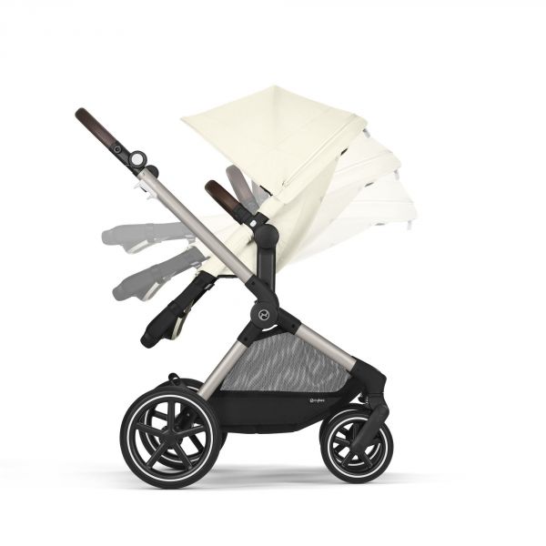 Poussette Eos Lux 2-en-1 Seashell Beige châssis Taupe