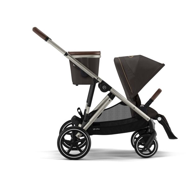 Poussette Gazelle S Chocolate Brown châssis taupe