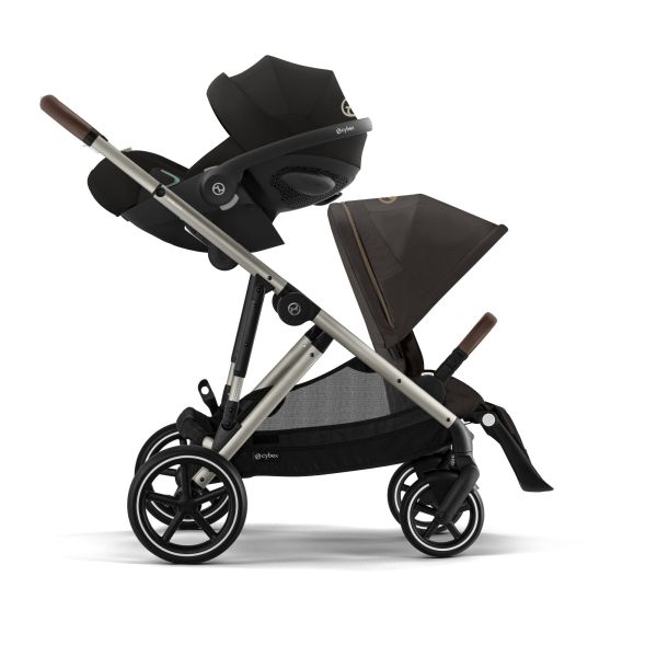 Poussette Gazelle S Chocolate Brown châssis taupe