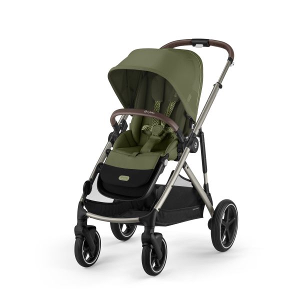 Poussette Gazelle S Moss Green châssis taupe