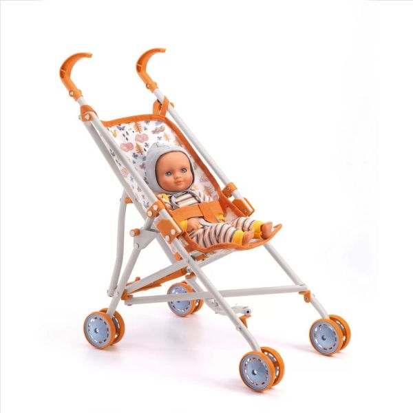 Poussette canne 54 cm pour poupée Poméa Forest