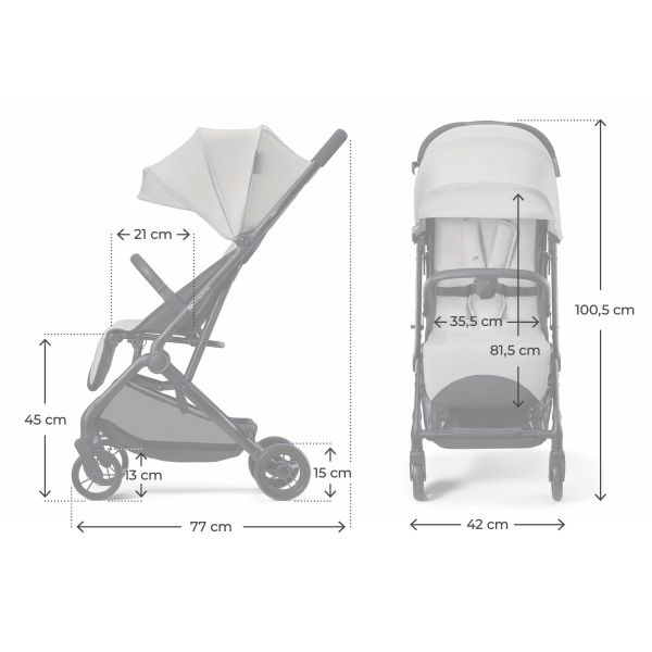 Poussette Indy 3 Urban Grey