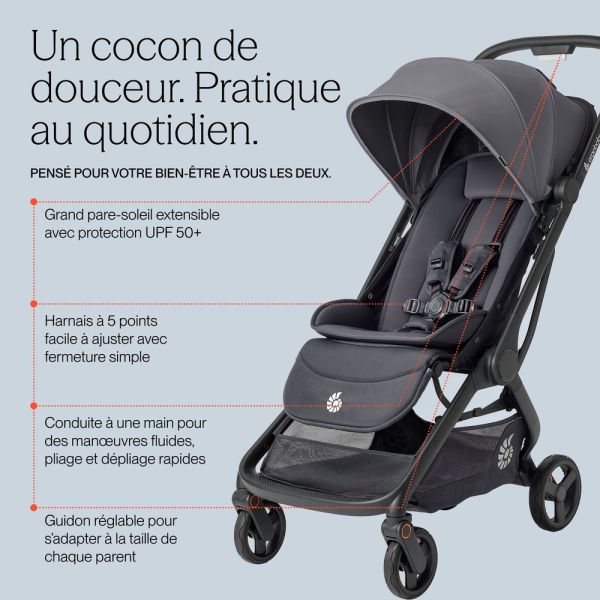 Poussette compacte Metro 3 Soft olive