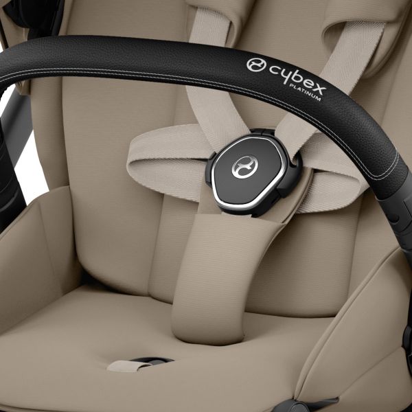 Poussette Mios 3 Cozy Beige châssis Chrome Black