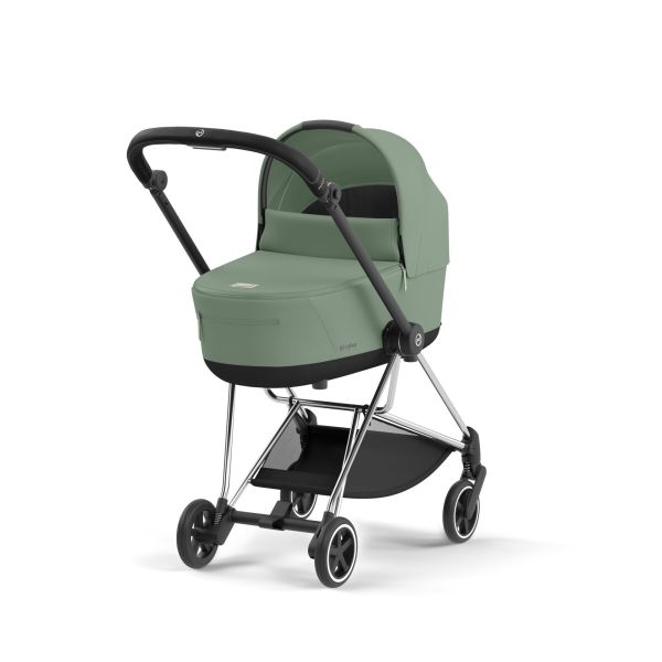 Poussette trio Mios 3 Leaf Green châssis Chrome Black + Cloud G i-Size + Nacelle Luxe