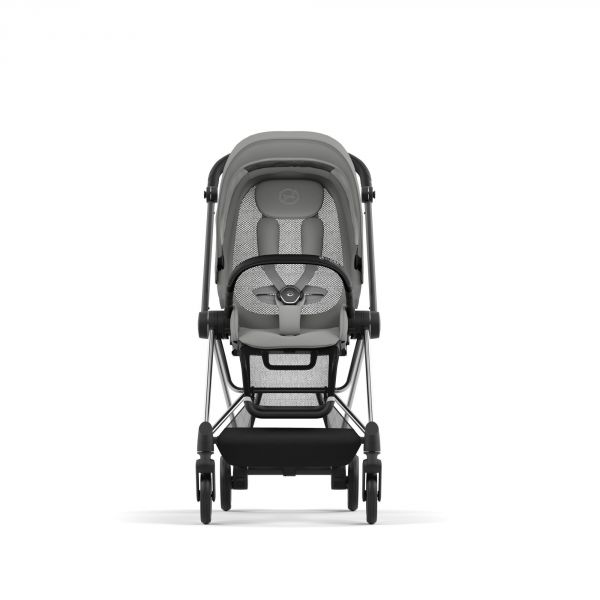 Poussette Mios 3 Mirage Grey châssis Chrome Black